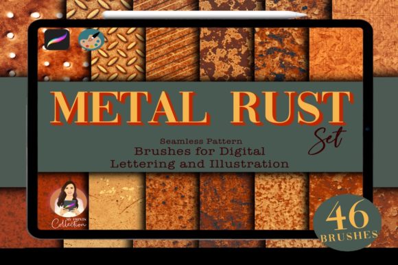 46 Metal Rust Procreate Brushes for Authentic Texture