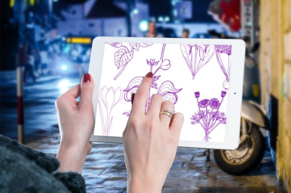 Bring Your Art to Life: 15 Beautiful Flowers Brush Stamps V 13
