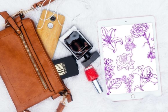 Elevate Your Art with Beautiful Wild Flowers Brush Stamps V 5