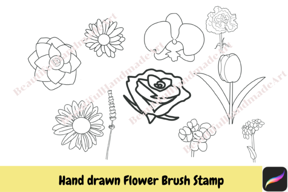 Flower Procreate Brush Stamps Ipad: Your Instant Floral Toolkit