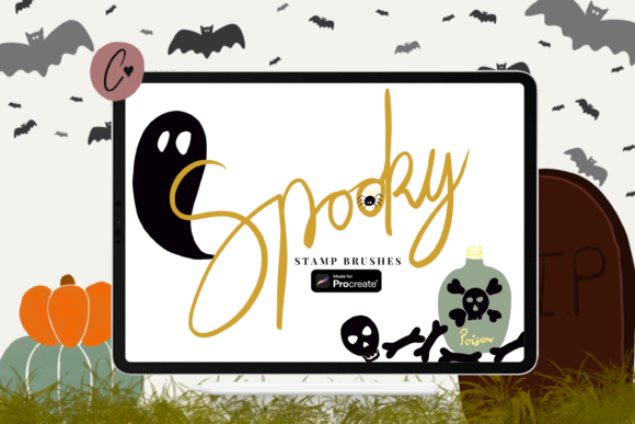 Spooky Stamps for Procreate: Your Halloween Design Toolkit