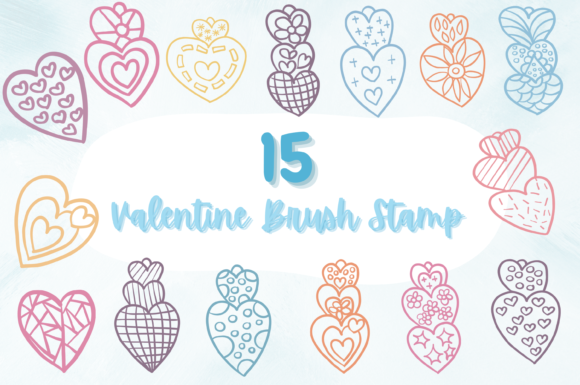 Unlocking Creativity with the 15 Valentine Brush Stamp Set 3 for Procreate