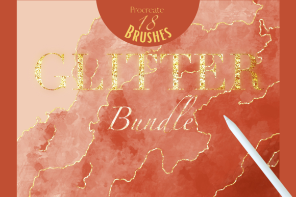 Unlocking Digital Sparkle with the Procreate Glitter Brush Set Gold