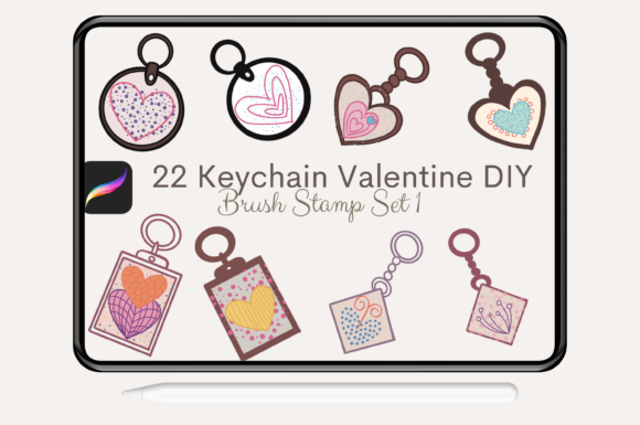 Unlocking Handmade Charm with 22 Keychain Valentine DIY Brush Stamps