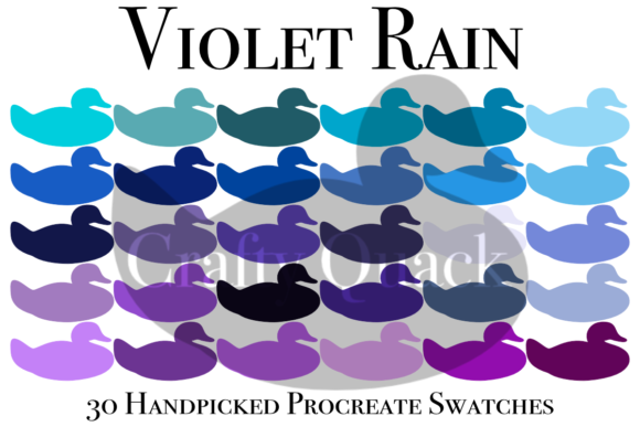 Unveiling the Violet Rain Procreate Swatches Palette