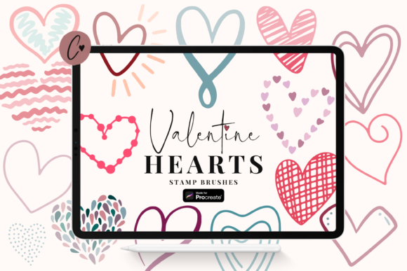 Valentine Heart Procreate Stamp Brushes: Your Toolkit for Rapid Design